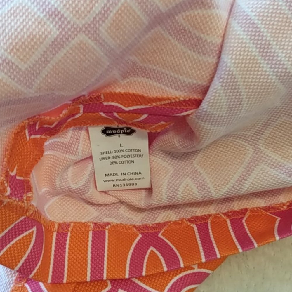 NWT MudPie Pink & Orange Open Back Charlotte Dress - Picture 7 of 10